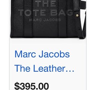 Marc Jacobs Black Leather Messenger Bag